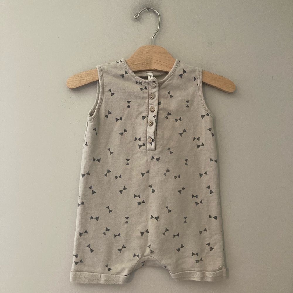 $21 ADD ON Rylee + Cru Romper boys bow tie Sleeveless Quincy Mae Little Bipsy